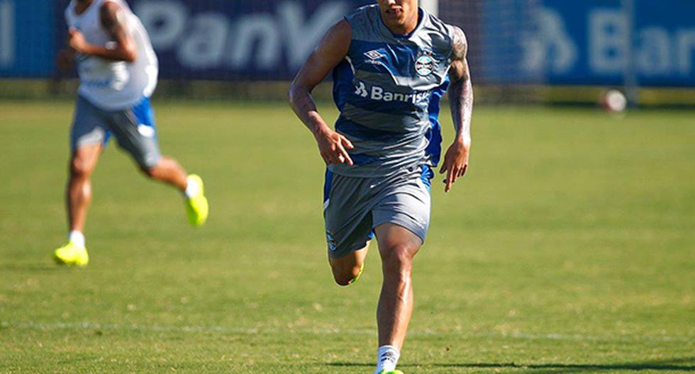 Beto da Silva se lesionó y no podrá jugar en Gremio, sino hasta después de un mes (Foto: club Gremio de Porto Alegre)