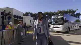 Super Bowl LVI: Richard Sherman llegó al Hard Rock Stadium con camiseta de Kobe Bryant [VIDEO]