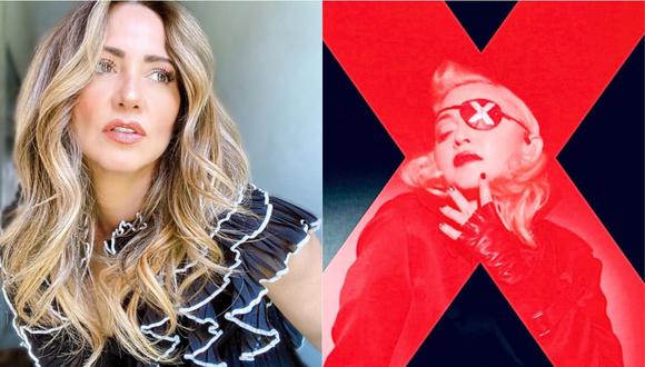 Andrea Legarreta comparte foto donde aparece imitando look de Madonna. (Foto:@andrealegarreta/@madonna)