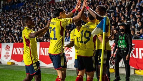 A través de Caracol Televisión podrás ver el partido Colombia vs. Irak EN VIVO y GRATIS este jueves 15 de junio por amistoso internacional desde el Estadio Mestalla de Valencia, España. (Foto: AFP)