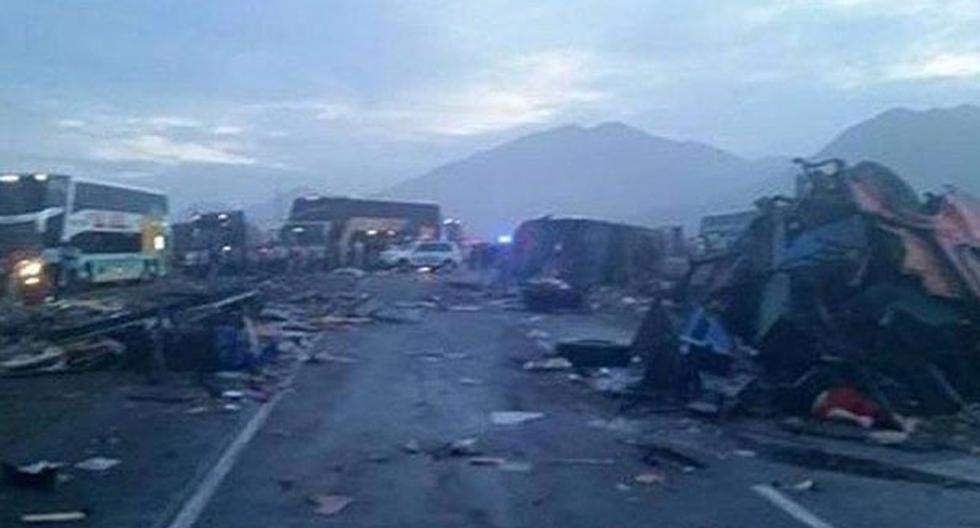 Accidente dejó más de 35 muertos en Huarmey. (Foto: Twitter @LuisNestares)