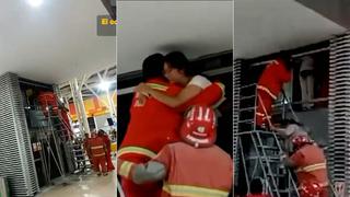 Cañete: Rescatan personas atrapadas en ascensor de centro comercial