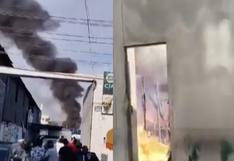 Incendio de gran magnitud consumió inmueble en el Centro de Lima | VIDEO  