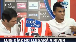 River Plate: colombiano Luis Díaz rechaza oferta del 'Millonario' y renueva con Junior | VIDEO