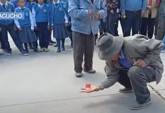 Ayacucho: adultos mayores celebraron su día mostrando sus habilidades con el trompo | VIDEO
