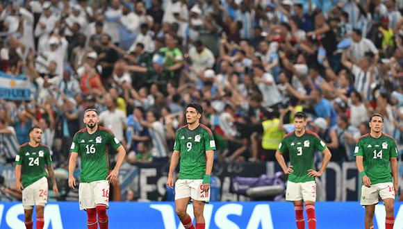 La selección de México perdió por 2-0 ante Argentina y quedó última en el Grupo C. Foto: AFP