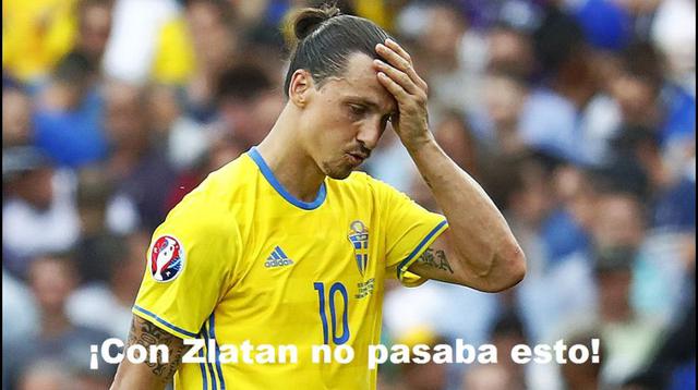 Facebook: Inglaterra vs. Suecia, Ibrahimovic es blanco de los memes.