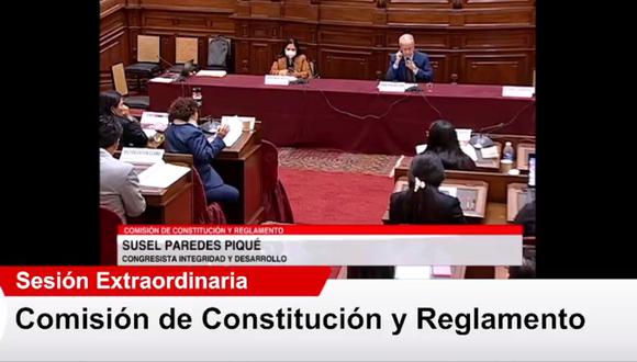 La legisladora de Podemos Perú, Digna Calle pidió priorizar su iniciativa que recorta el mandato de los legisladores y del presidente Pedro Castillo.
