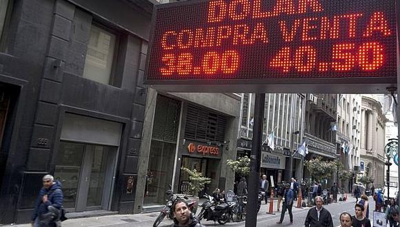 El peso argentino meses atrás tenía un venta de 40,5 pesos por dólar, al cierre de la jornada de ayer el peso cerró en 58 por dólar en el mercado mayorista.