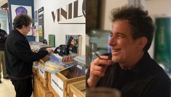 Andrés Calamaro paseó por Miraflores y compró vinilos en una conocida tienda. (Foto: Instagram)