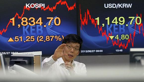 Principales mercados de Asia concluyen negocios a la baja