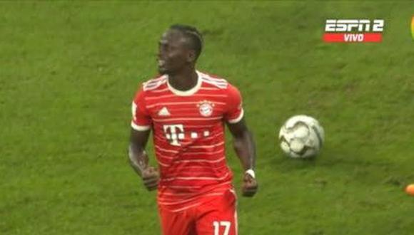 Goles de Jamal Musiala y Sadio Mané para el 2-0 de Bayern Múnich vs. Leipzig. (Captura: ESPN)
