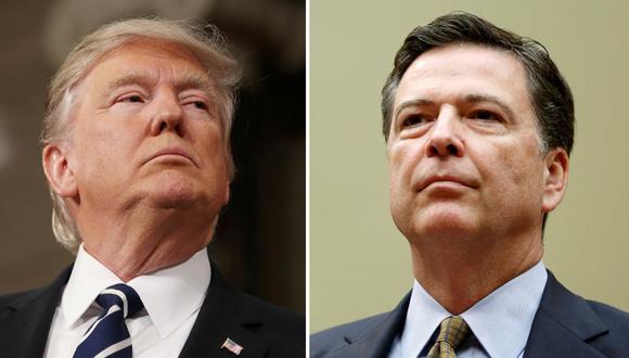 El presidente de Estados Unidos, Donald Trump, y el ex director del FBI James Comey. (Foto: Reuters)