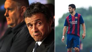 Luis Enrique sobre Suárez: "Si quieren le hacemos liposucción"