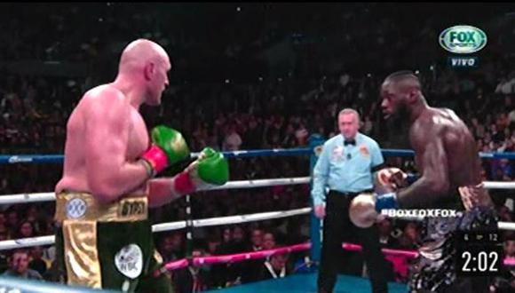 Fury vs. Wilder EN VIVO: el retador sangró de la nariz tras poderoso jab del campeón | VIDEO. (Foto: Captura de pantalla)