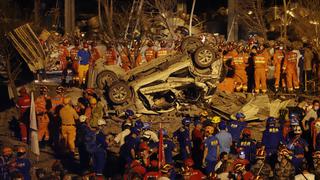 Al menos 19 muertos en China tras explosión de un camión cisterna | FOTOS 