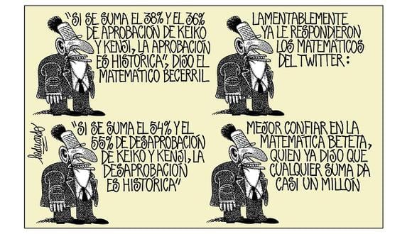 “Matemática política”. Viñeta de Heduardo publicada el 08-09-2017.