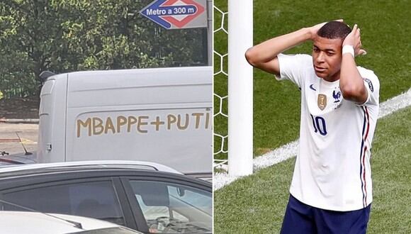 Hinchas del Real Madrid le dejaron un peculiar mensaje a Kylian Mbappé. | FOTO: @NBoomshakalaka - Kylian Mbappé / Twitter - Instagram