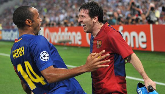 Messi y Henry fueron buenos compañeros en su paso por el Barcelona. (Foto: AFP)