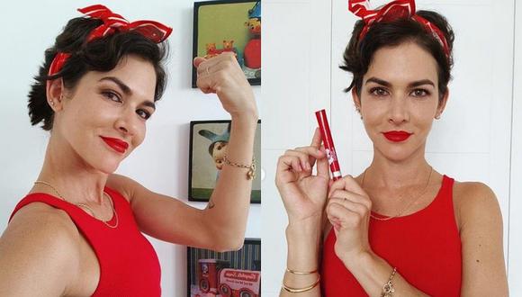 "Así como los labios rojos me quedan bien, la confianza en mí misma me queda mucho mejor", asegura la actriz y cantante. (Foto: @anahidec / Instagram)
