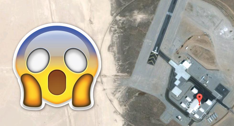 Google Maps habría captado una nave extraterreste con la forma del Halcón Milenario en el Área 51 de Estados Unidos. (Foto: Captura)