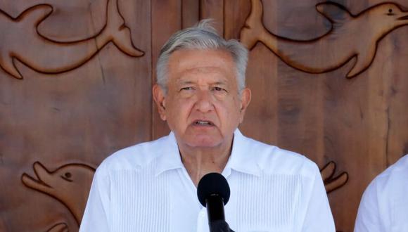 El presidente mexicano, Andrés Manuel López Obrador, durante la visita oficial de este último, en la ciudad de Belice.