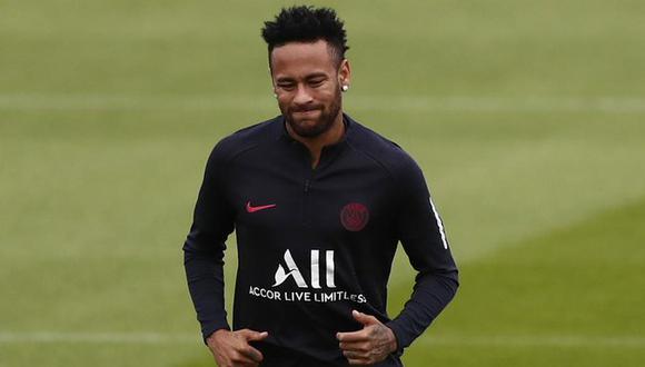 Neymar entrenando con el París-Saint Germain. (Foto: EFE)
