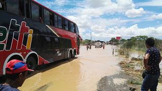 Lluvias intensas interrumpieron tránsito entre Piura y Tumbes