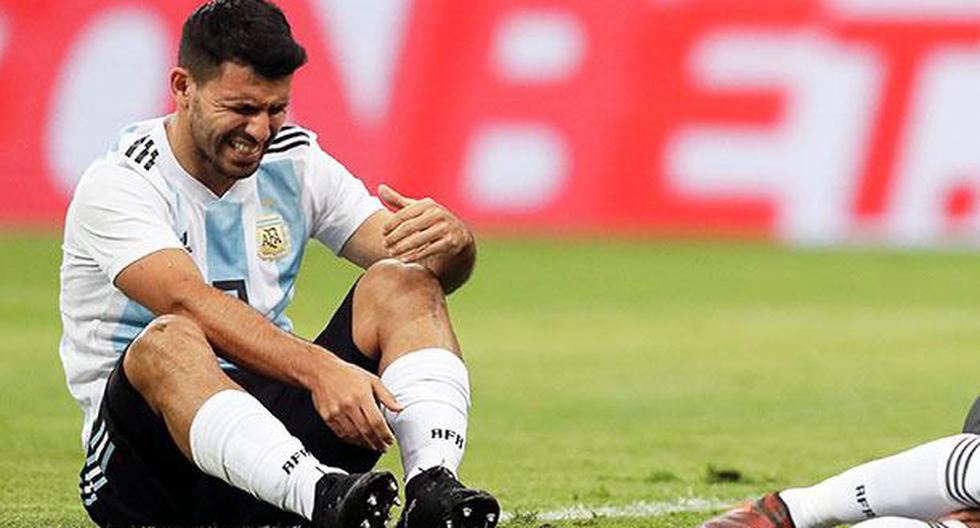 Sergio Agüero solo jugó el primer tiempo del partido entre Argentina y Nigeria. (Foto: EFE)