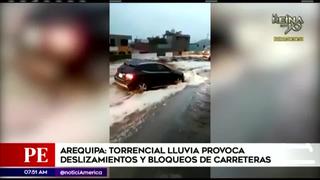 Arequipa: lluvias generan huaicos y bloqueos en carreteras