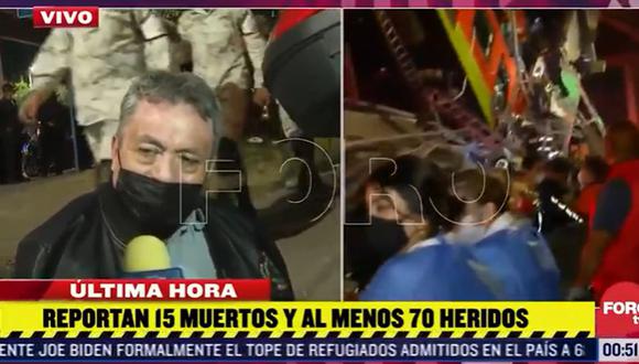El relato de un sobreviviente al accidente en Ciudad de México, que deja al menos 23 muertos y 70 heridos. (Captura de video/Foro TV).