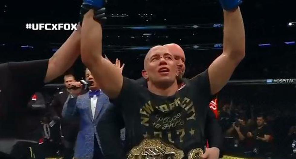 Georges St-Pierre sometió a Bisping y es campeón Peso Mediano | Foto: Captura