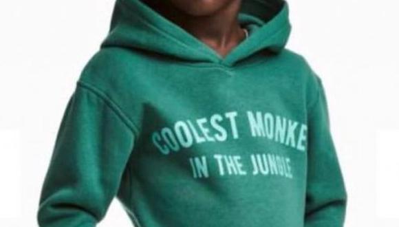 "El mono más genial de la jungla" decía el mensaje en una sudadera de H&M la cual fue motivo de la polémica. (Foto: H&M)