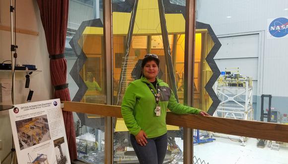 Aracely Quispe Neira ahora forma parte del selecto equipo del James Webb Space Telescope. (Foto: Aracely Quispe Neira / Facebook)