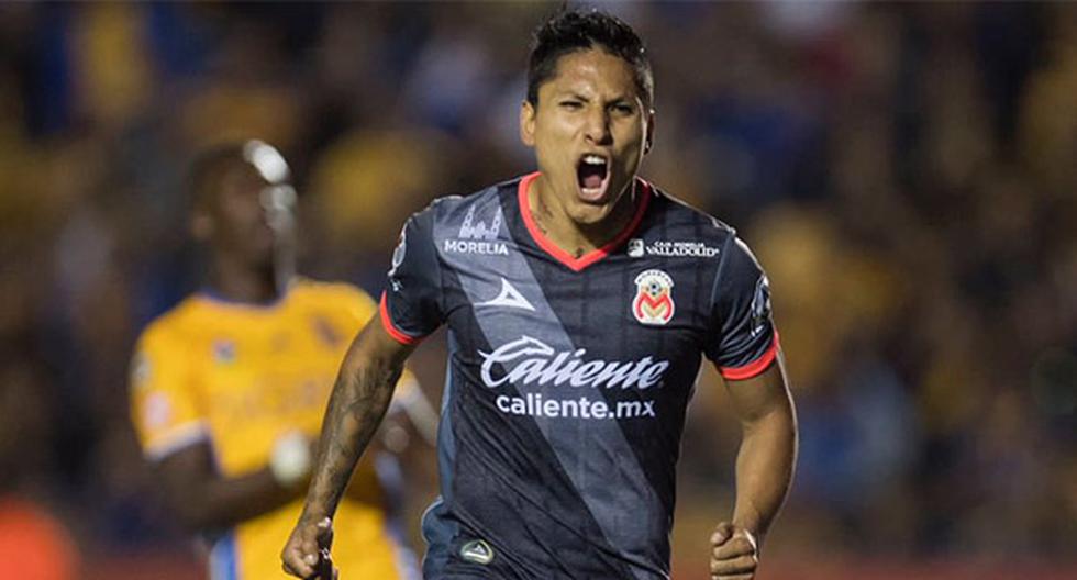 Tigres y Morelia empataron 1-1 en la fecha 8 del Clausura mexicano. Anotó Raúl Ruidíaz, que fue titular al igual que Andy Polo y Luis Advíncula. (Foto: TDN)