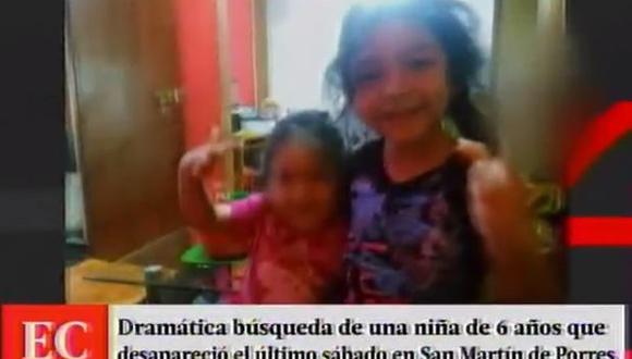 SMP: niña que desapareció hace 3 días, fue hallada en el Callao