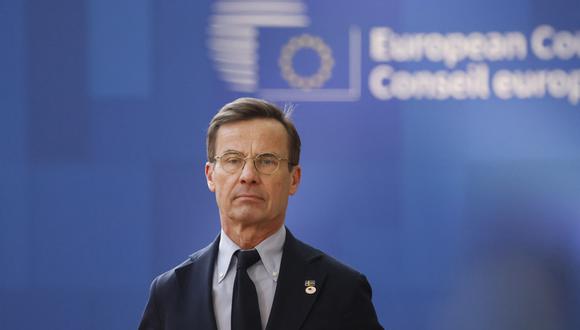 El primer ministro sueco, Ulf Kristersson. (Foto de Ludovic MARIN / AFP)
