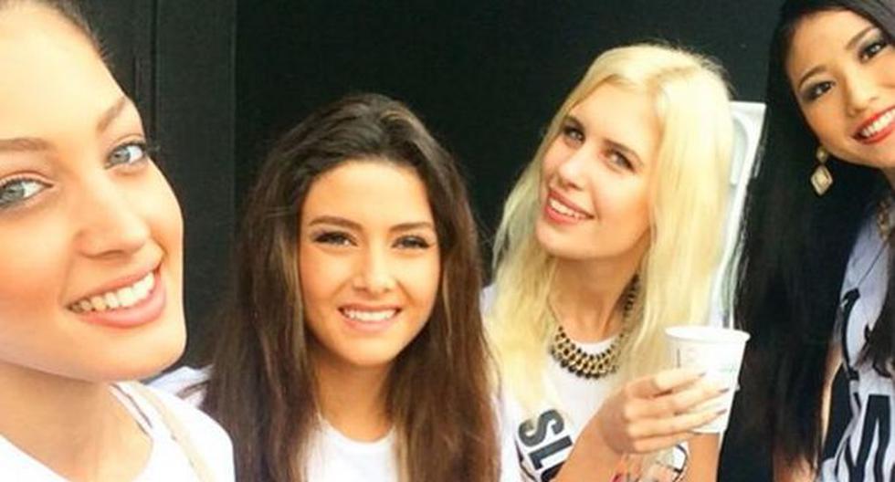 Miss Israel, miss Líbano, Miss Eslovenia y Miss Japón. (Foto: Instagram)