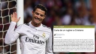 Carta de un jugador de rugby a Cristiano Ronaldo