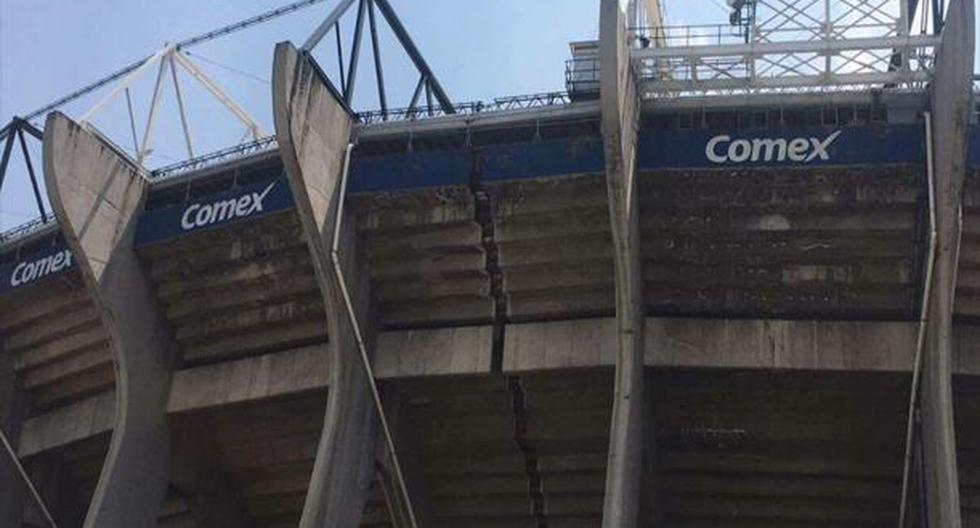 Estadio Azteca sufre daños severos por el terremoto | Foto: Captura