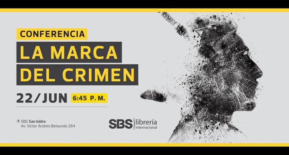 Conferencia 'La marca del crimen'. (Foto: SBS)