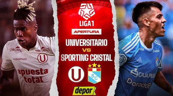 Universitario vs Sporting Cristal EN VIVO en GOLPERU (Movistar): minuto a minuto de hoy