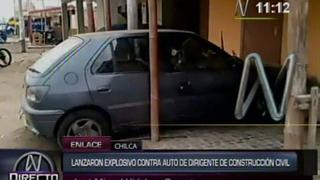 Chilca: detonaron auto de un jefe de construcción civil