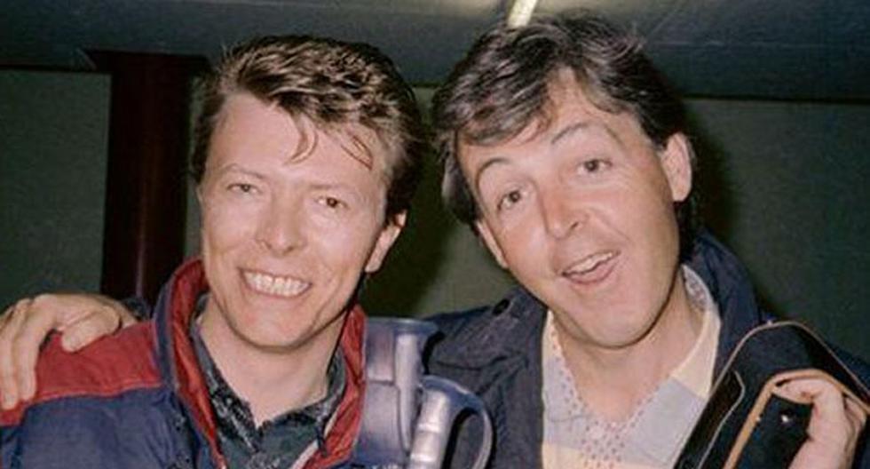 Paul McCartney y David Bowie juntos. (Foto: Página de Paul McCartney)