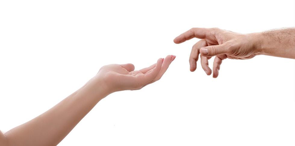 Imagen de dos manos humanas. (Foto: Pixabay)