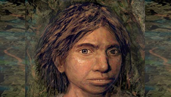 Fotografía que muestra el resultado final de la recreación del retrato de una niña denisovana basado en un perfil esquelético reconstruido a partir de antiguos mapas de metilación del ADN . (Foto: EFE)