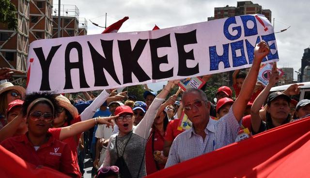 Chavismo se moviliza "en defensa de la revolución" en Caracas. (Foto: AFP)