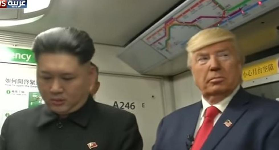 Excelentes imitadores de Kim Jong-un y Donald Trump. (Foto: Captura)