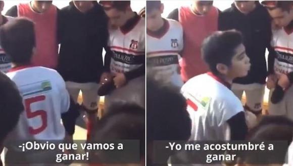 El capitán del Club Sapere de la séptima división del fútbol argentino protagoniza este video viral en YouTube. El niño lidera una enérgica charla previo a un partido que ha dado la vuelta al mundo. (Foto: captura de video)