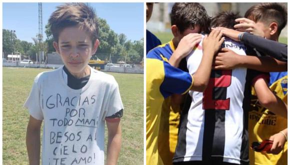 Luca Güerci le dedicó el gol a su madre recién fallecida. (Fotos: Twitter | Tarde Redonda)